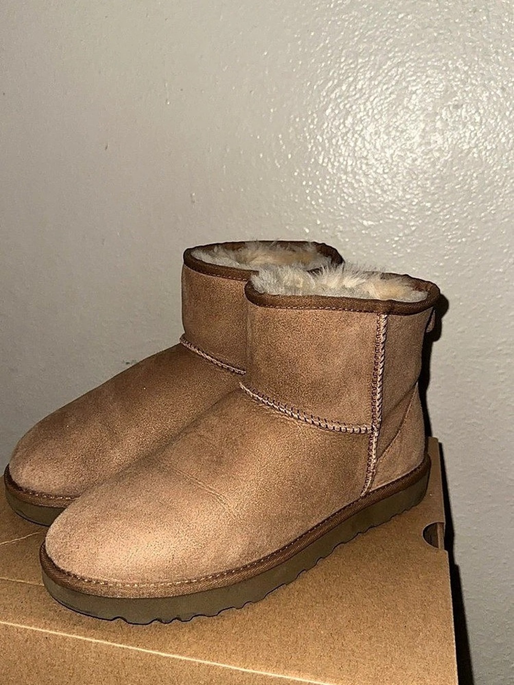 UGG Classic Ultra Mini Boot Ankle Boots in Brown